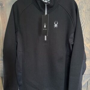 Spyder Black Quarter-Zip Pullover